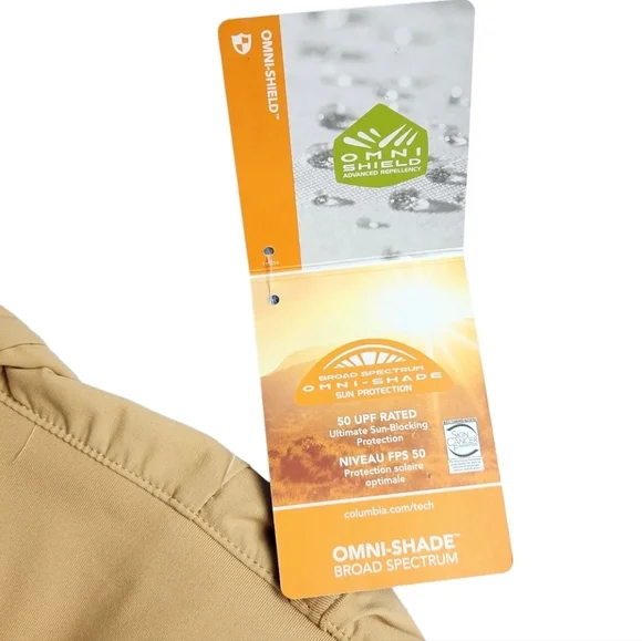 Columbia Women's Track Pants Active Fit Pull-on Joggers Tan Canoe Size Medium - Picture 12 of 16